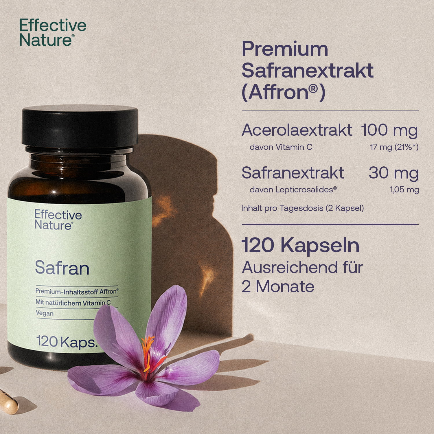 Safran Extrakt Kapseln - 120 Stk. - 27g