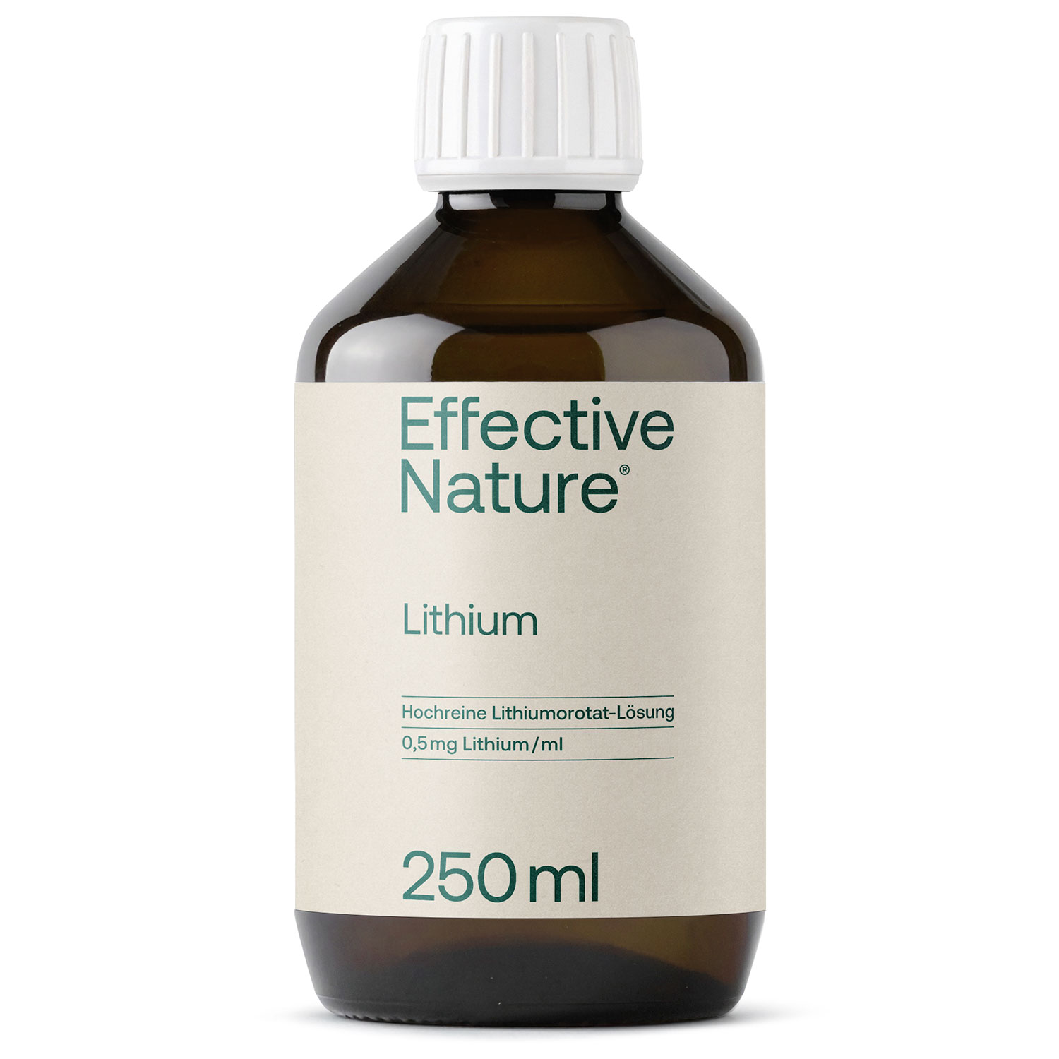 Eine Flasche Lithium Orotat von Effective Nature