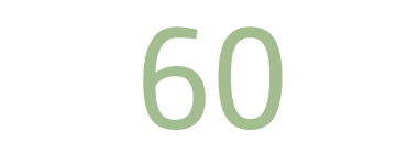 Die Zahl 60 als Icon