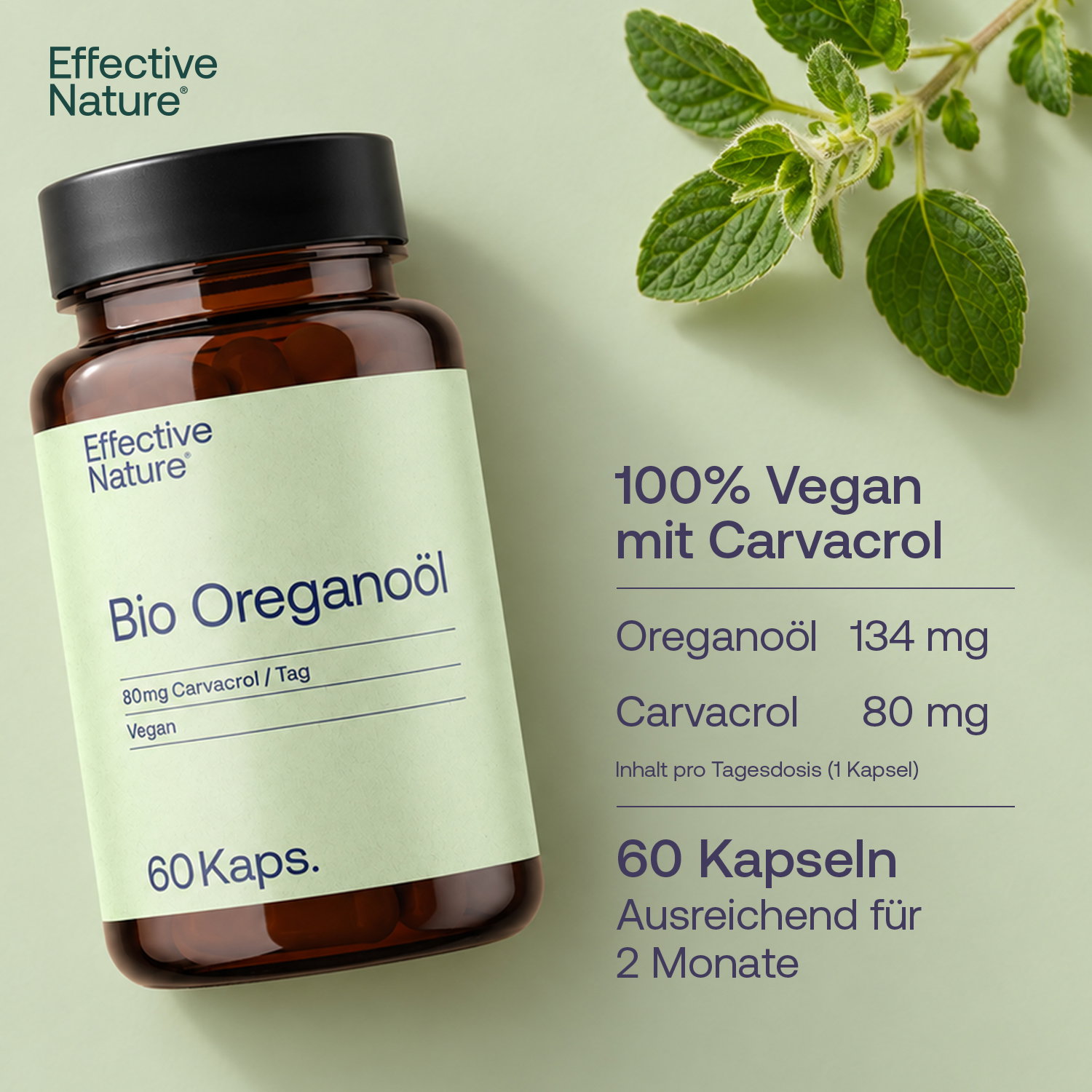 Oregano-Öl Kapseln - Bio - 60 Stk. - 30g
