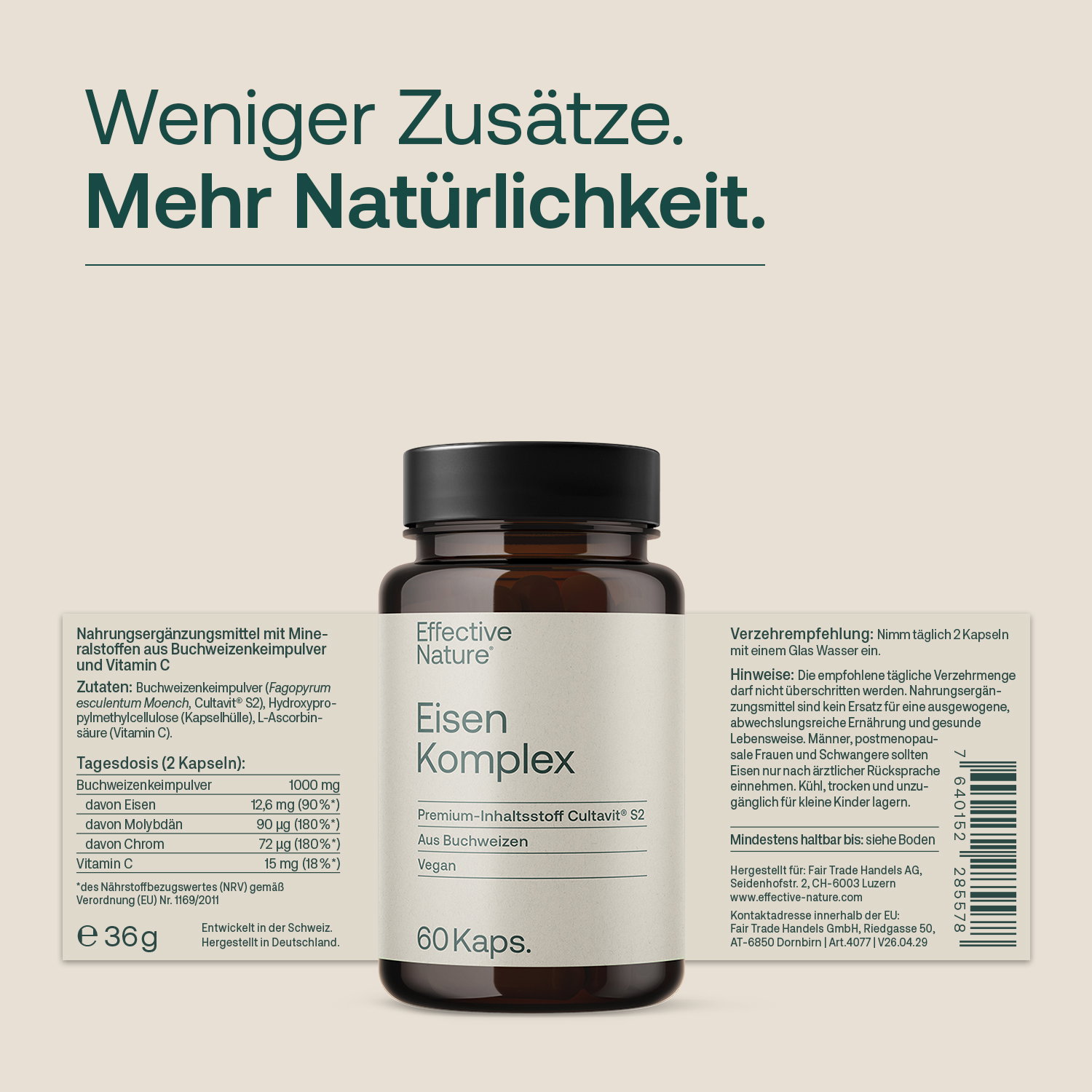 Eisen + Vitamin C