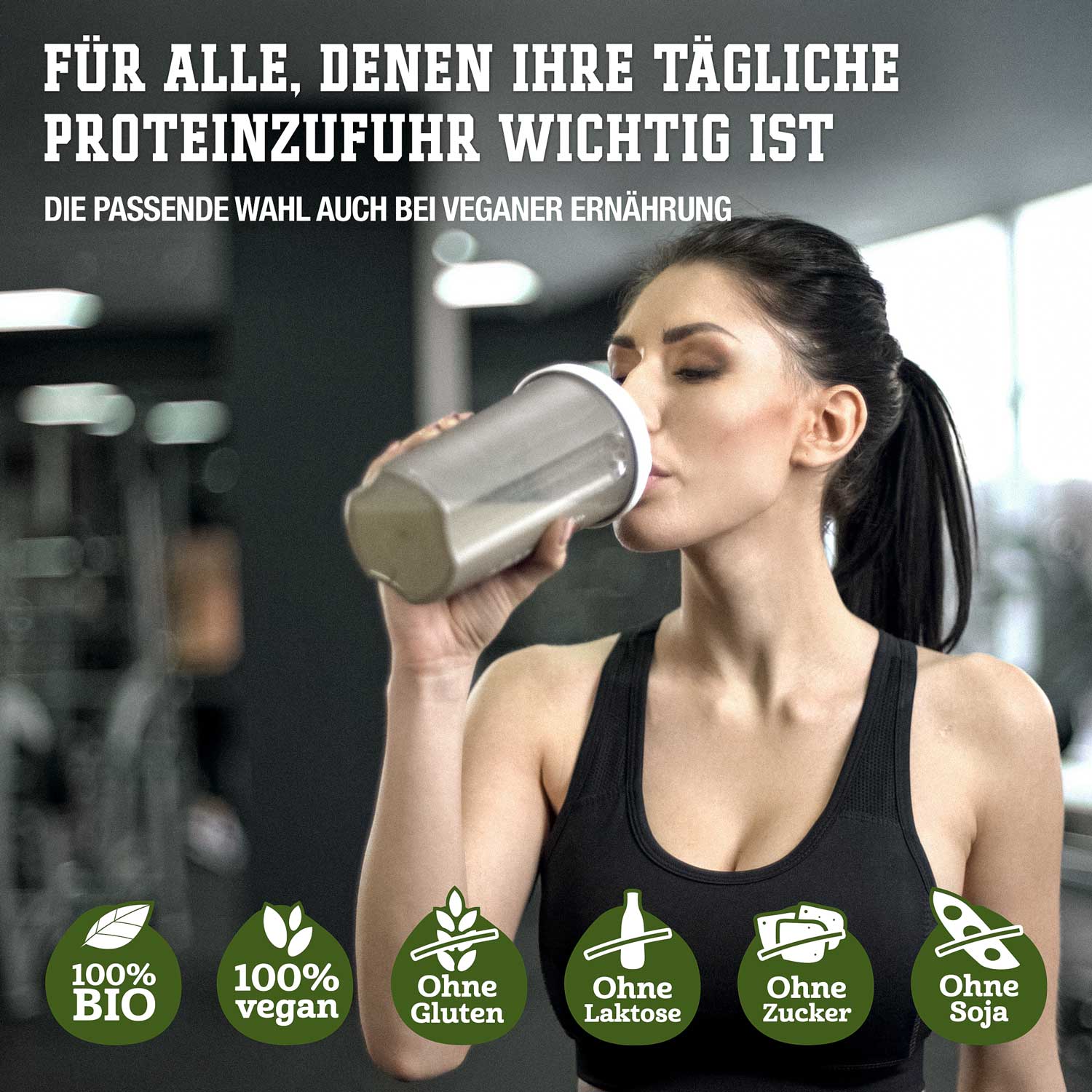 Maskelmän Hanfprotein Pulver Naturell - Bio - 1000g