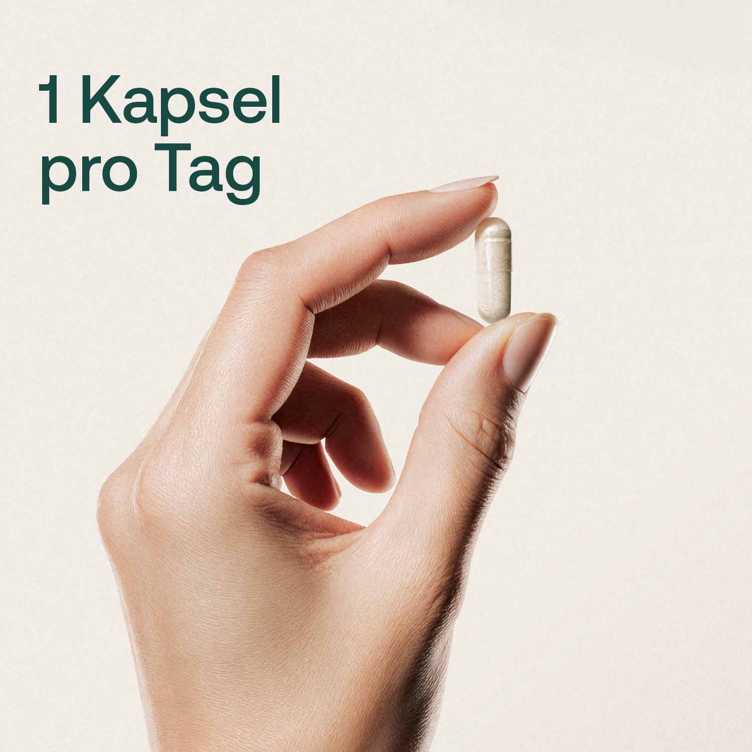 Infografik: Dosierung 1 Kapsel pro Tag
