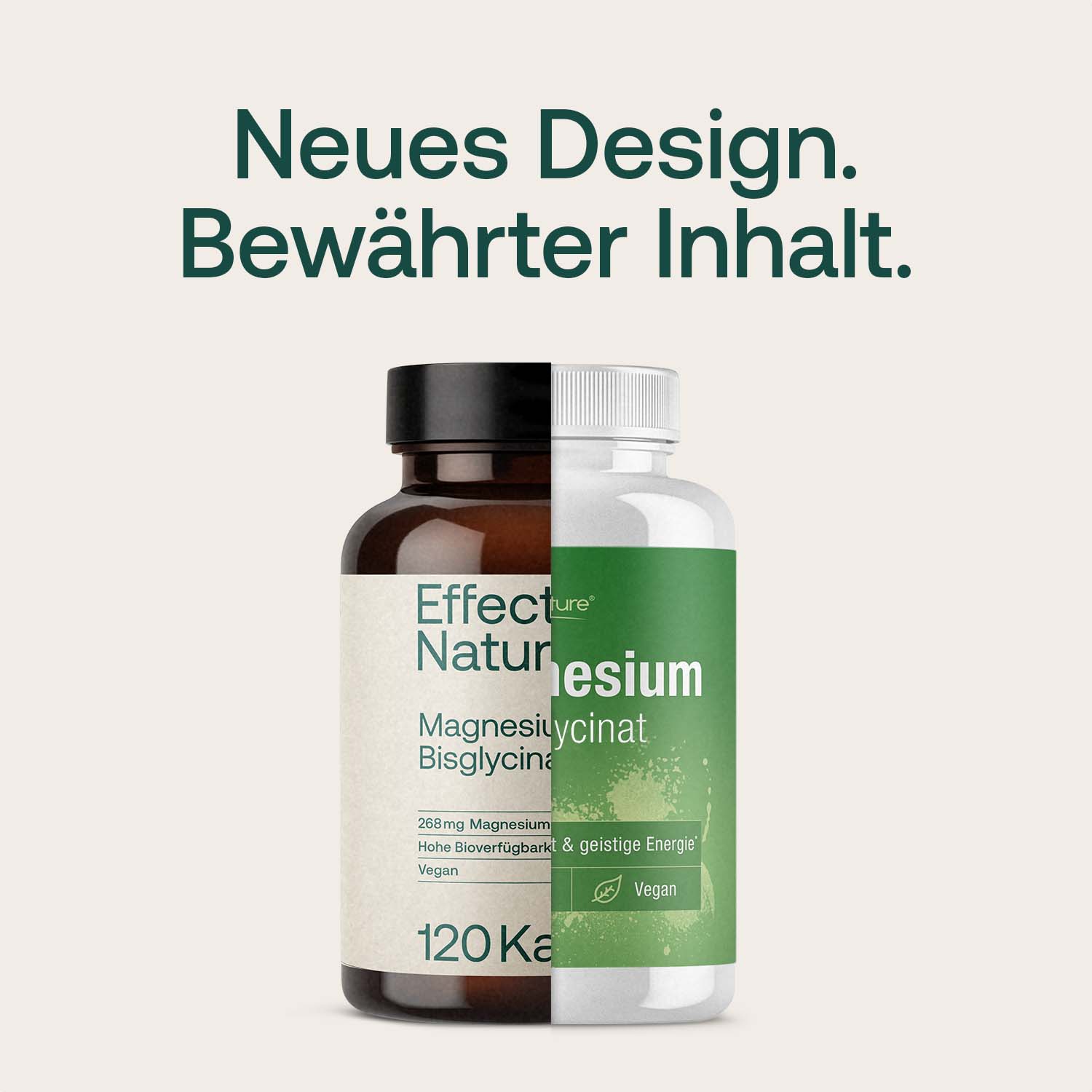 Altes vs neues Design bei Magnesiumbisglycinat