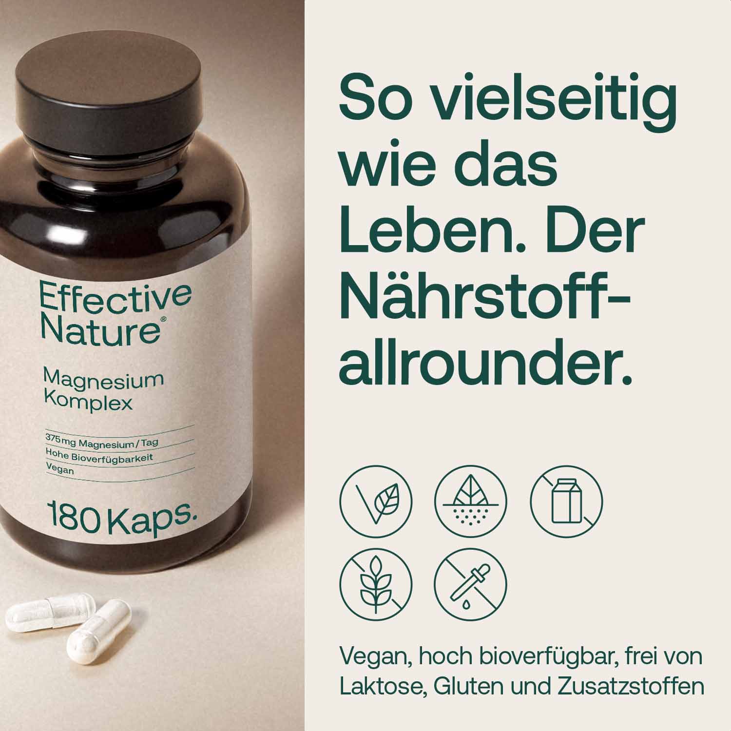 Produkteigenschaften Magnesiumkomplex von Effective Nature