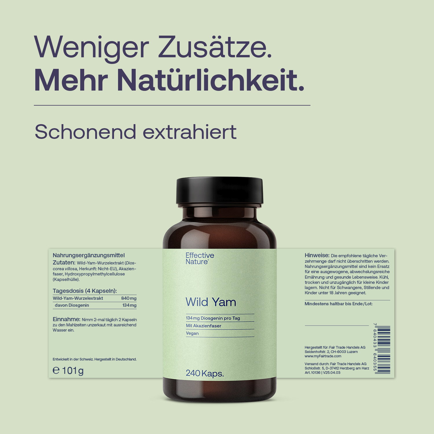 Wild Yam Extrakt Kapseln - 240 Stk. - 101g