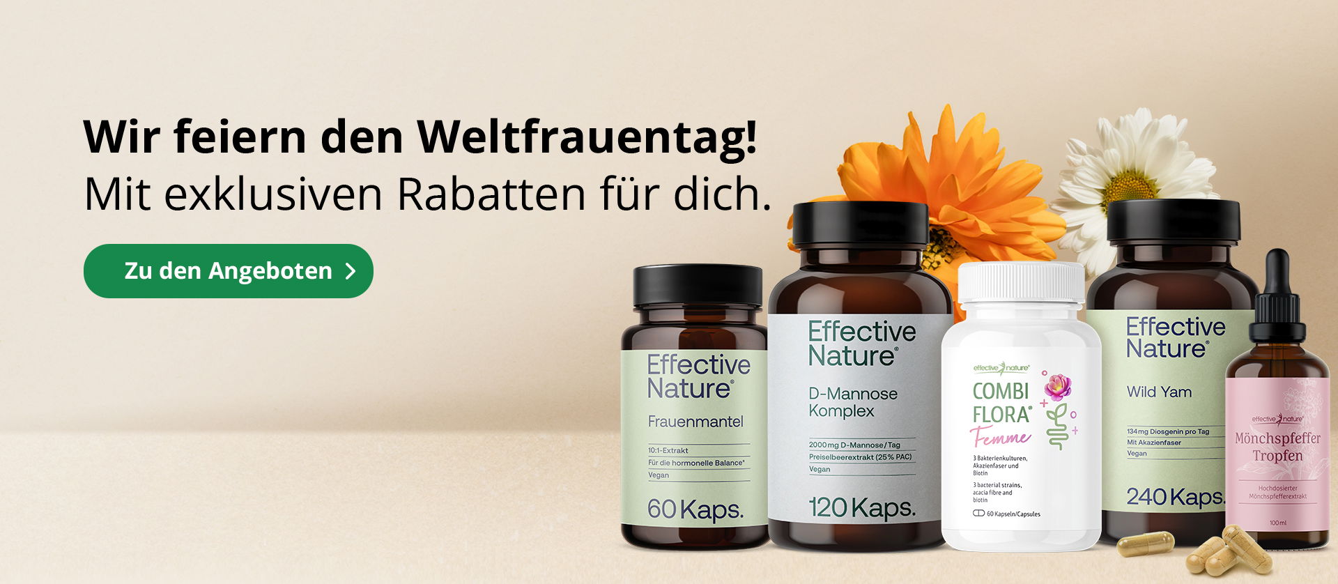 Wir feiern den Weltfrauentag - mit exklusiven Rabatten für dich - zu den Angeboten