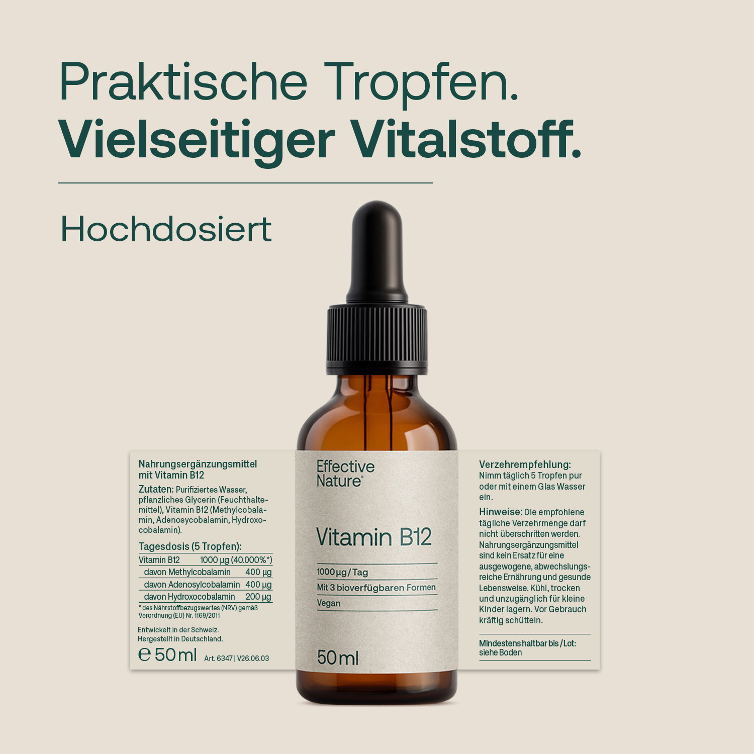Vitamin B12-Tropfen - 50 ml