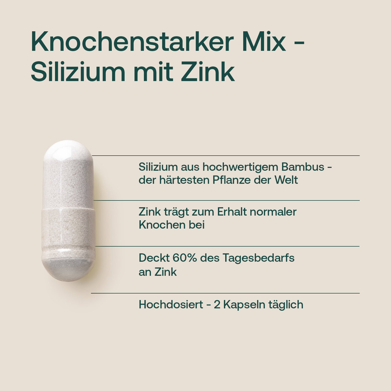 Silizium hochdosiert Kapseln - 180 Stk. - 85g
