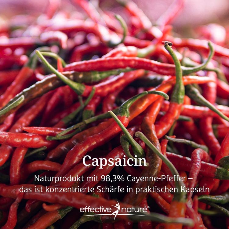 Capsaicin - Cayenne Pfeffer Kapseln - 60 Stk. - 36g
