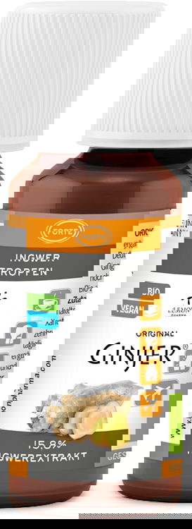 4654_a Bio Ingwer Tropfen mit kraftvollen Ingwerwurzel-Extrakten