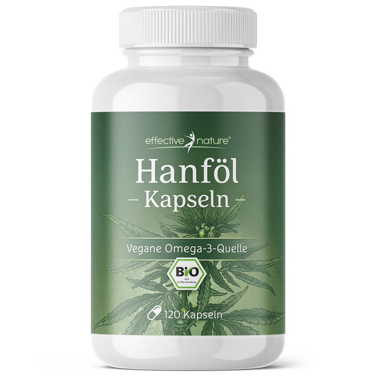 Hanföl-Kapseln - Bio - 120 Stk.