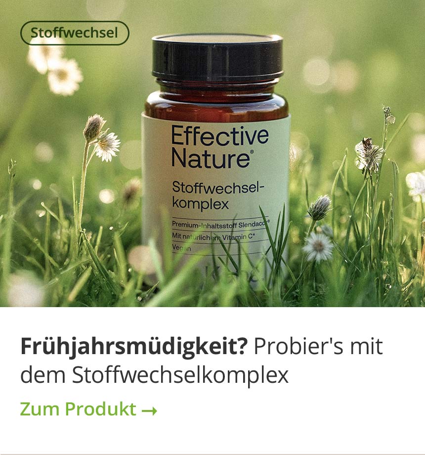 Frühjarsmüdigkeit? Probier's mit dem Stoffwechselkomplex - zum Produkt