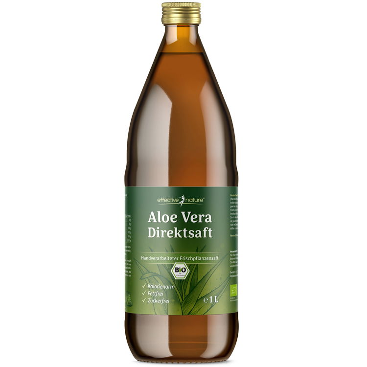 Aloe Vera Direktsaft - Bio - 1 Liter