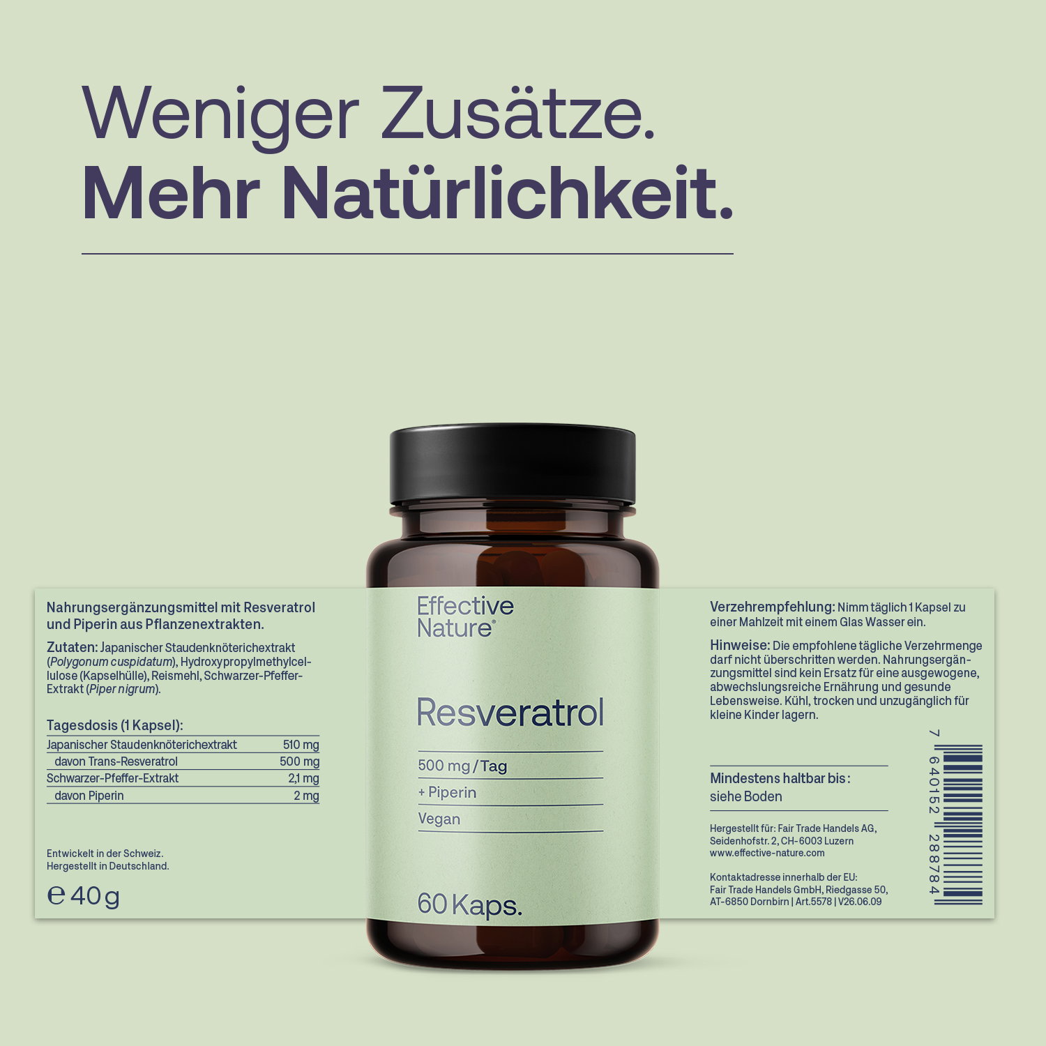 Resveratrol Plus Kapseln - 60 Stk. - 40g