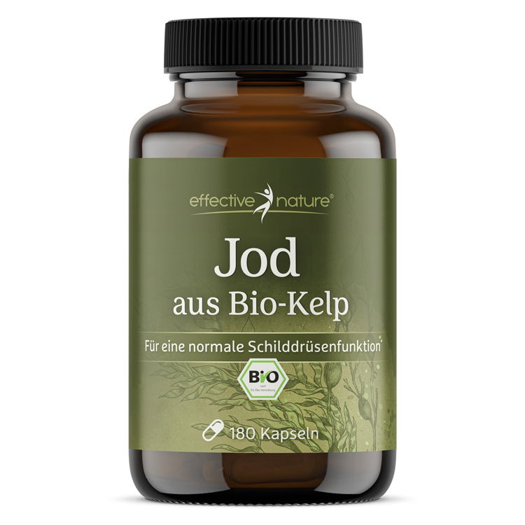 Jod aus Bio-Kelp, 180 Kapseln