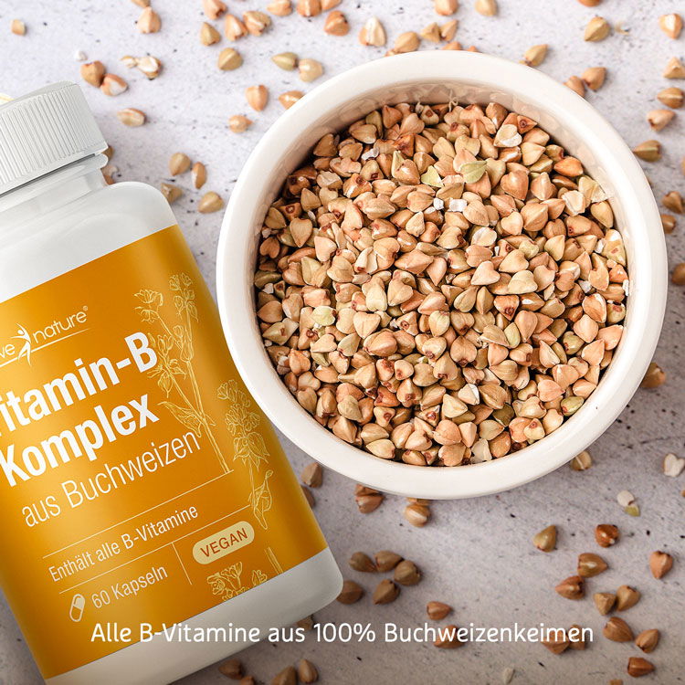 Alle B-Vitamine aus 100% Buchweizenkeimen