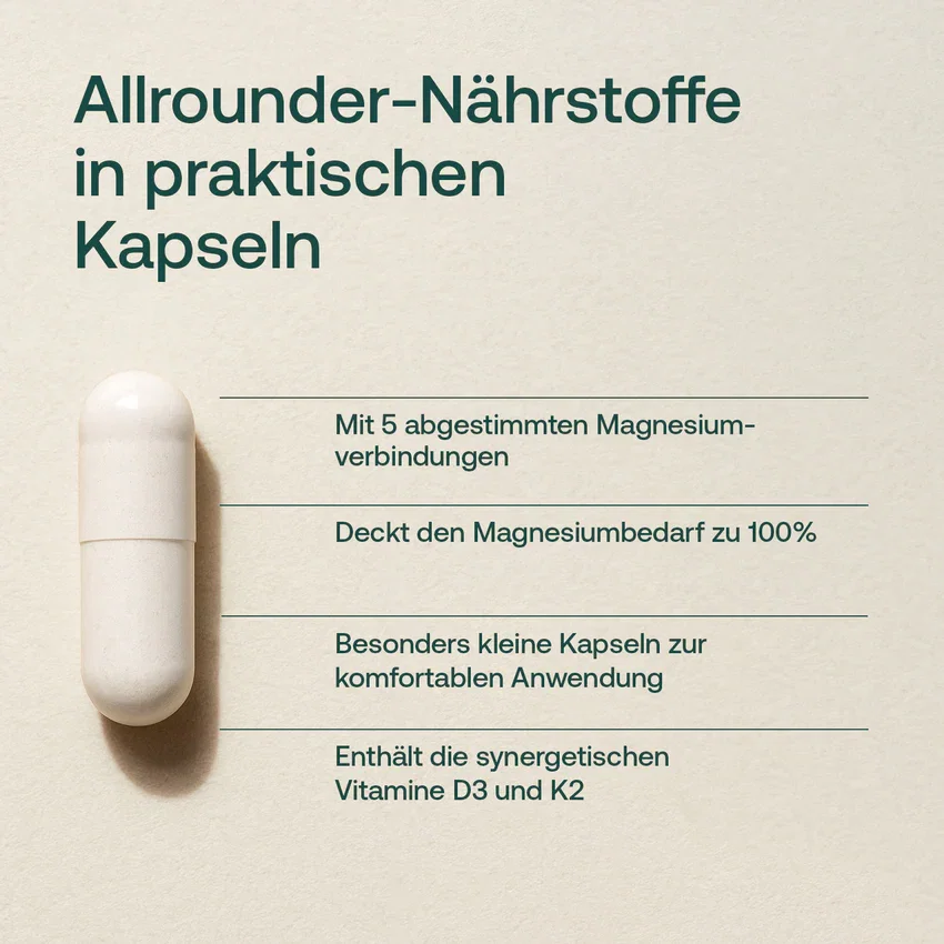 Allrounder-Nährstoffe in praktischen Kapseln