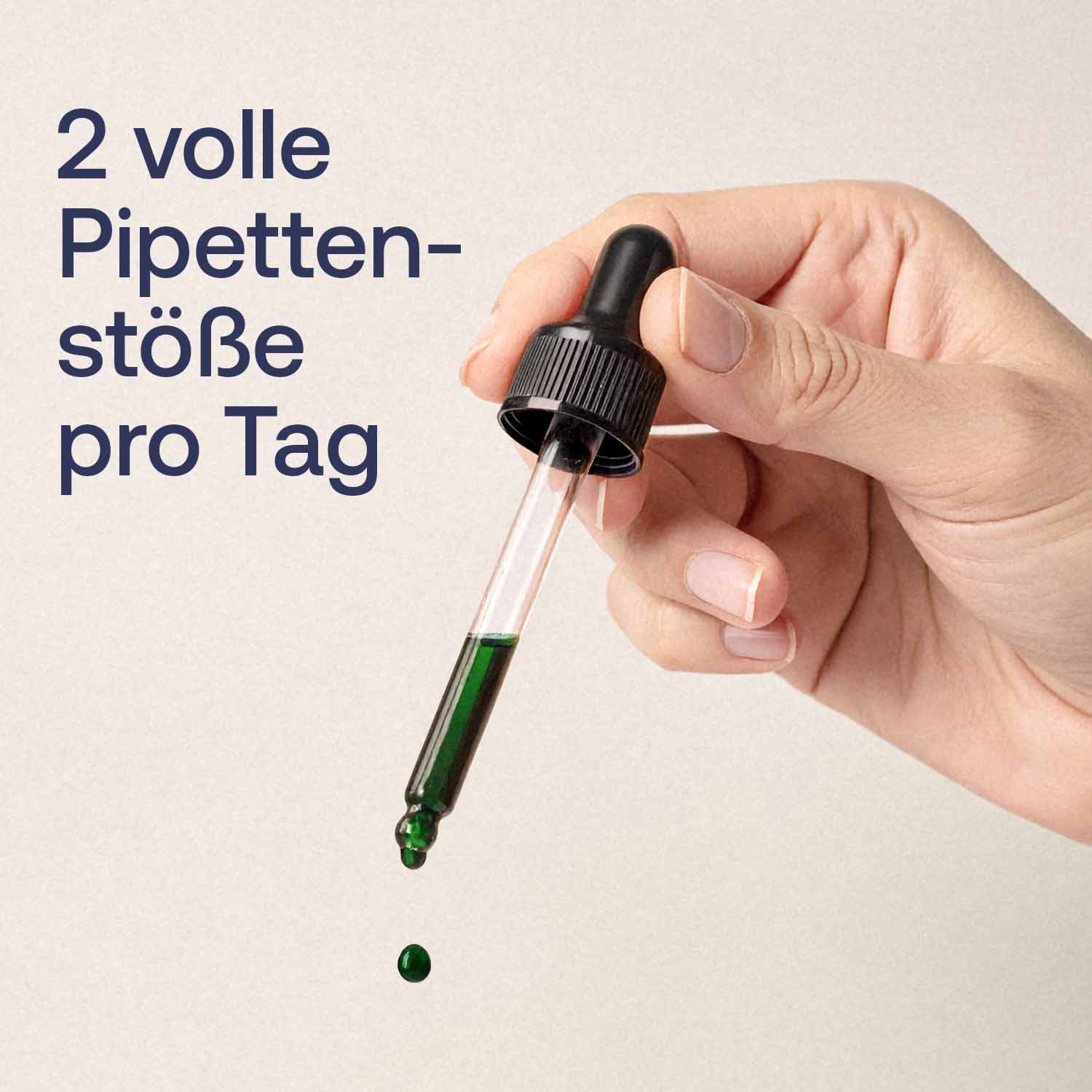 Chlorophyll-Tropfen - Glasflasche mit Pipette - 50ml