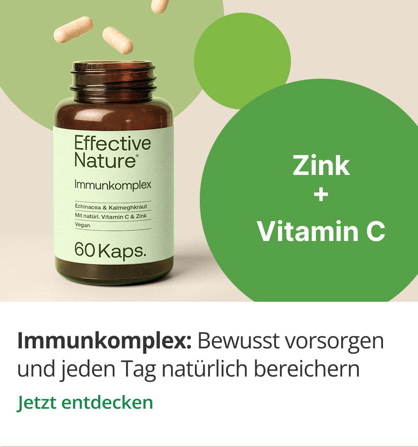 Immunkomplex von Effective Nature -  mit Zink + Vitamin C - jetzt entdecken