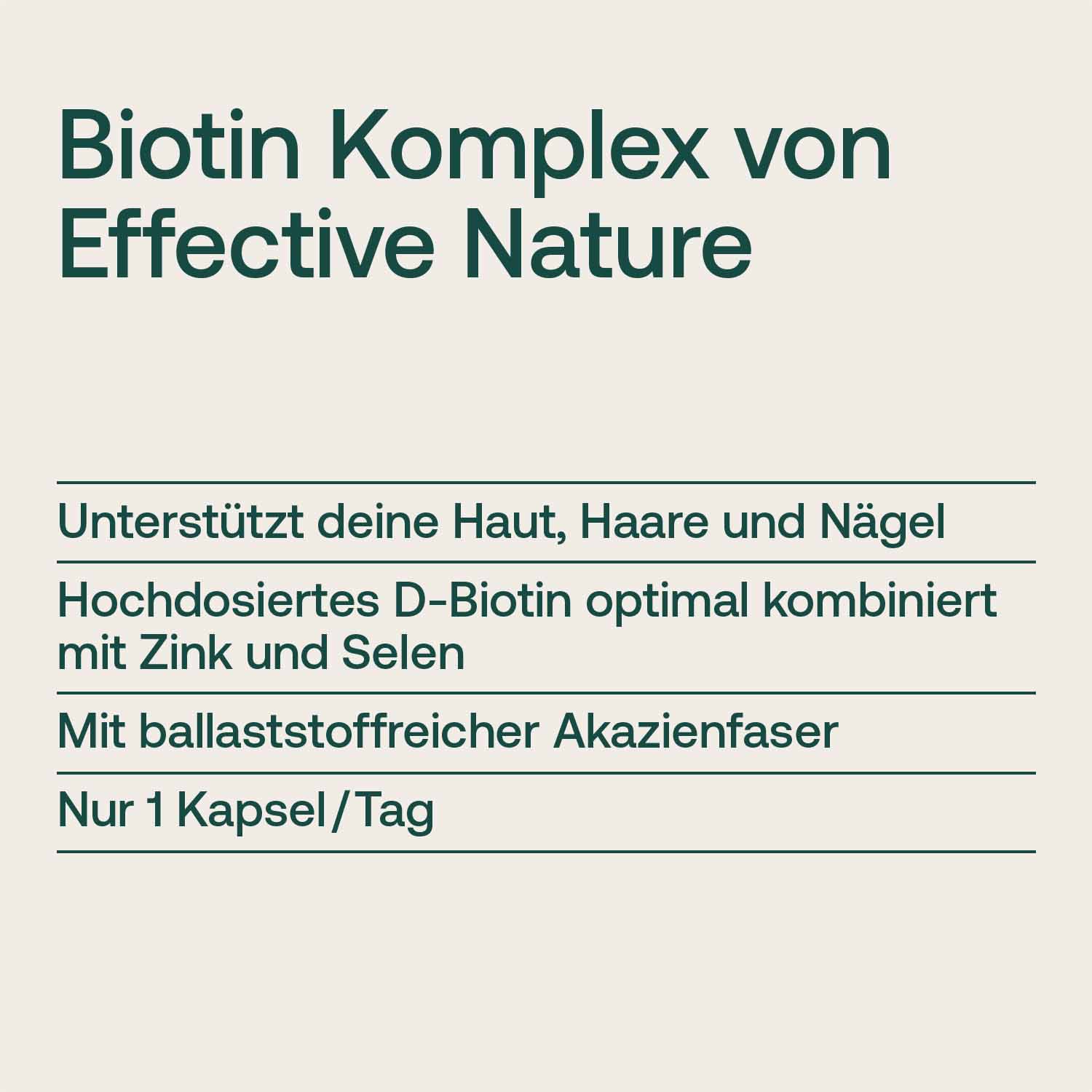USPs Biotin Komplex von Effective Nature