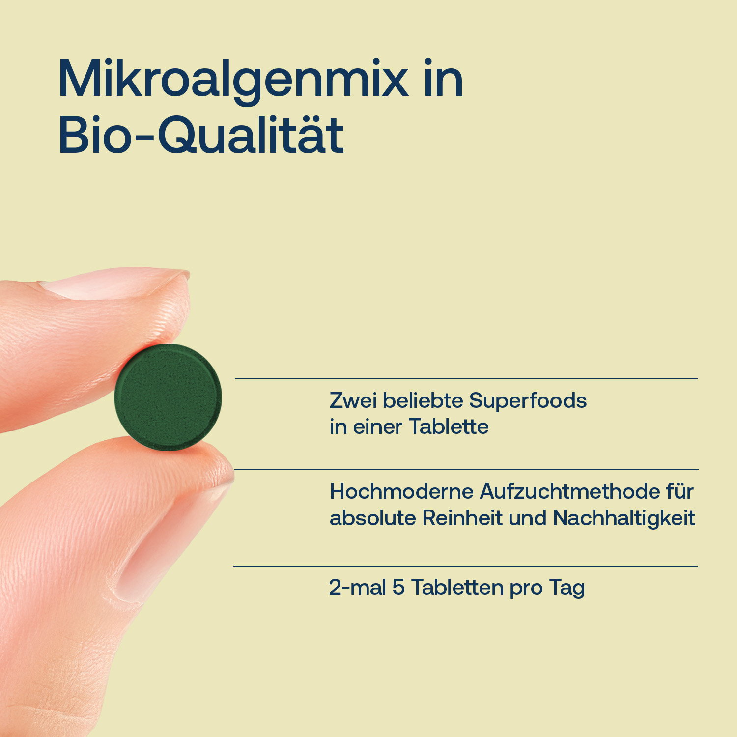 Chlorella & Spirulina - der Bio-Mikroalgenmix