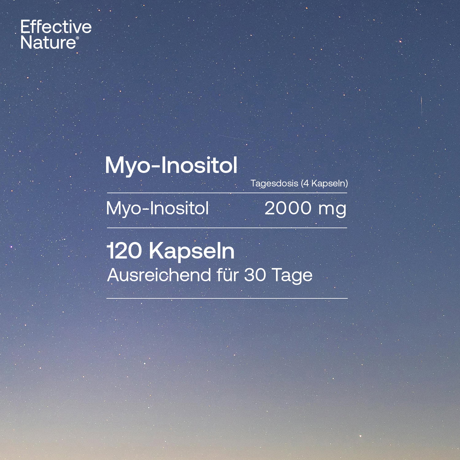 Myo-Inositol Kapseln - 120 Stk. - 72g