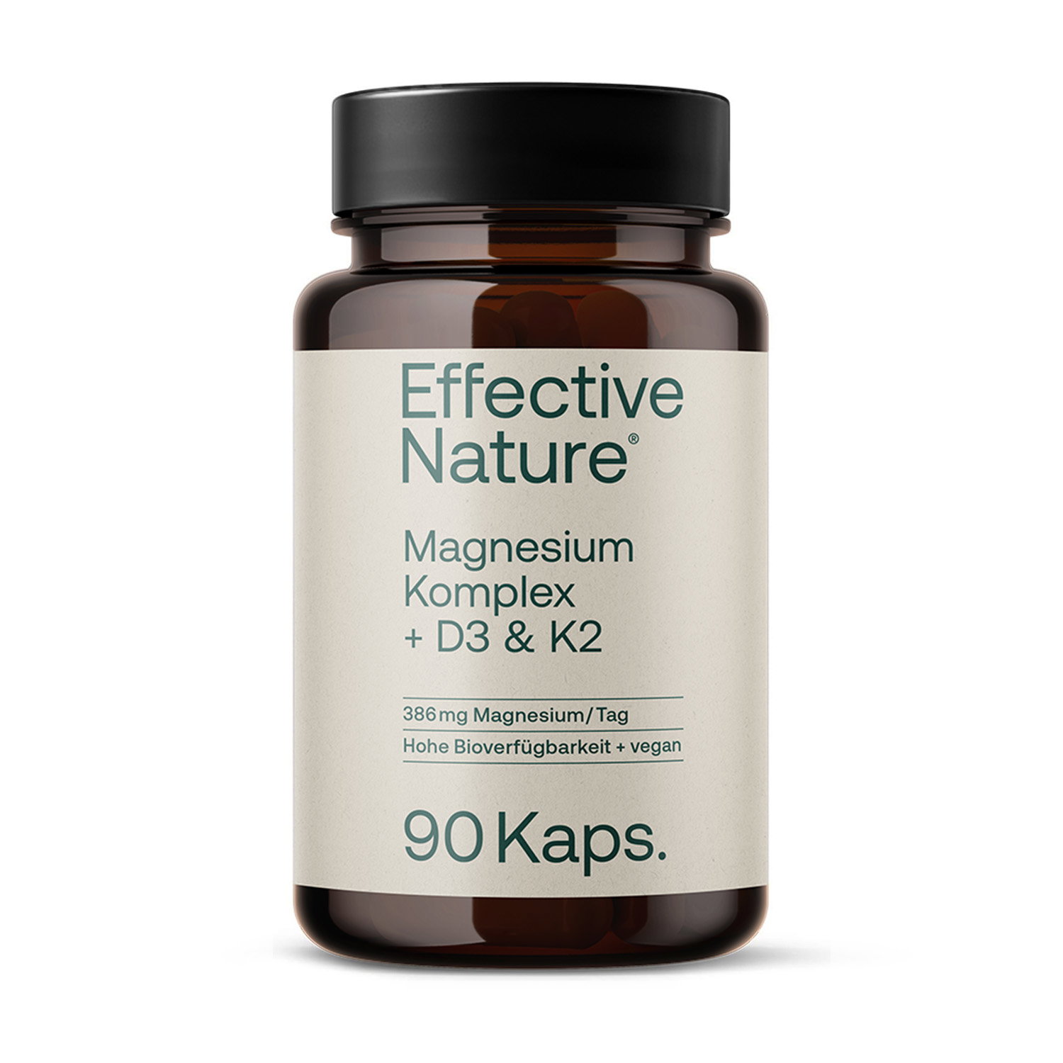 Magnesiumkomplex mit Vitamin D3 & K2 Kapseln - 90 Stk. - 52g