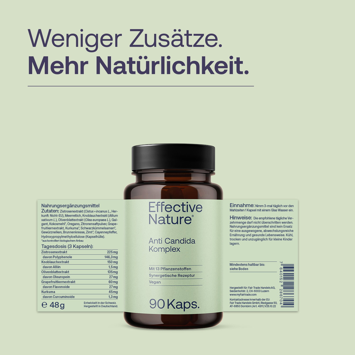 Anti Candida Kapseln - 90 Stk. - 48g