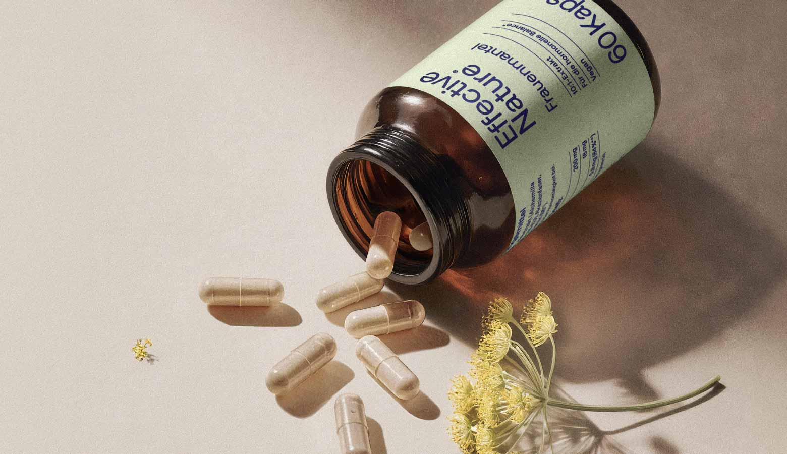 Eine Dose Frauenmantel von Effective Nature auf einem Tisch