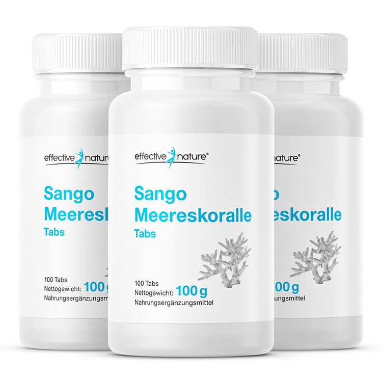 Sango-Koralle als praktische Tablette