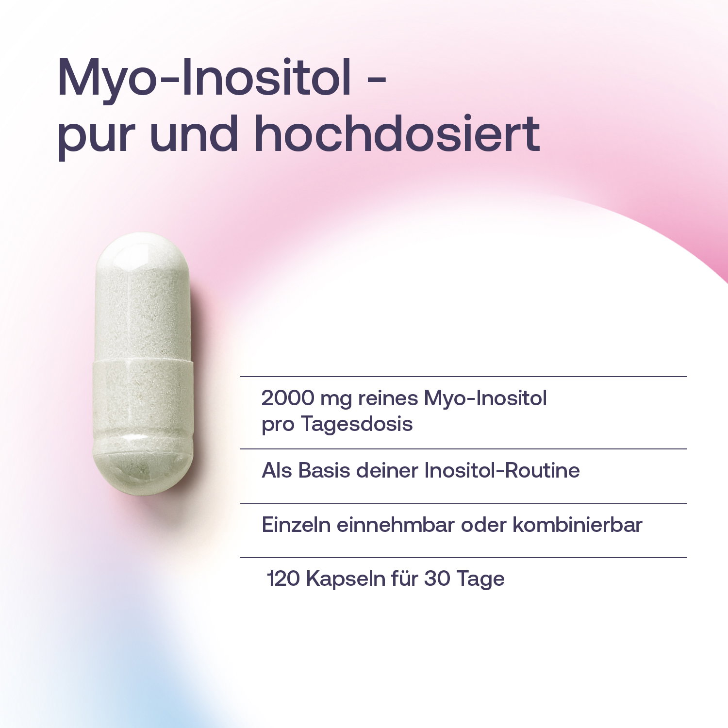 Myo-Inositol Kapseln - 120 Stk. - 72g