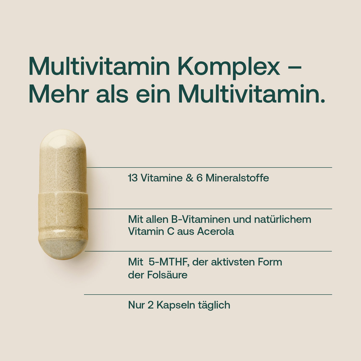 Multivitamin Komplex Kapseln - 120 Stk. - 60g