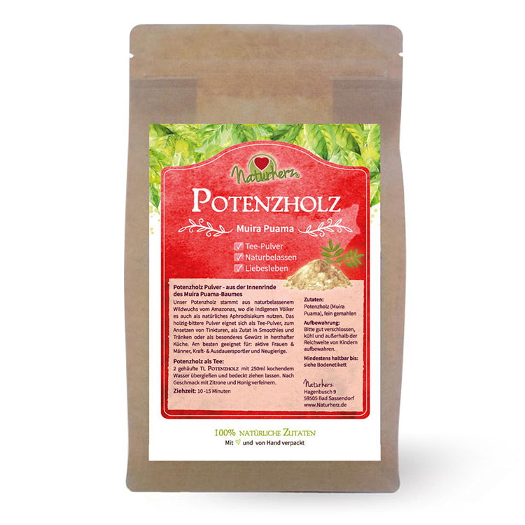 Potenzholz Muira Puama Pulver - 500g