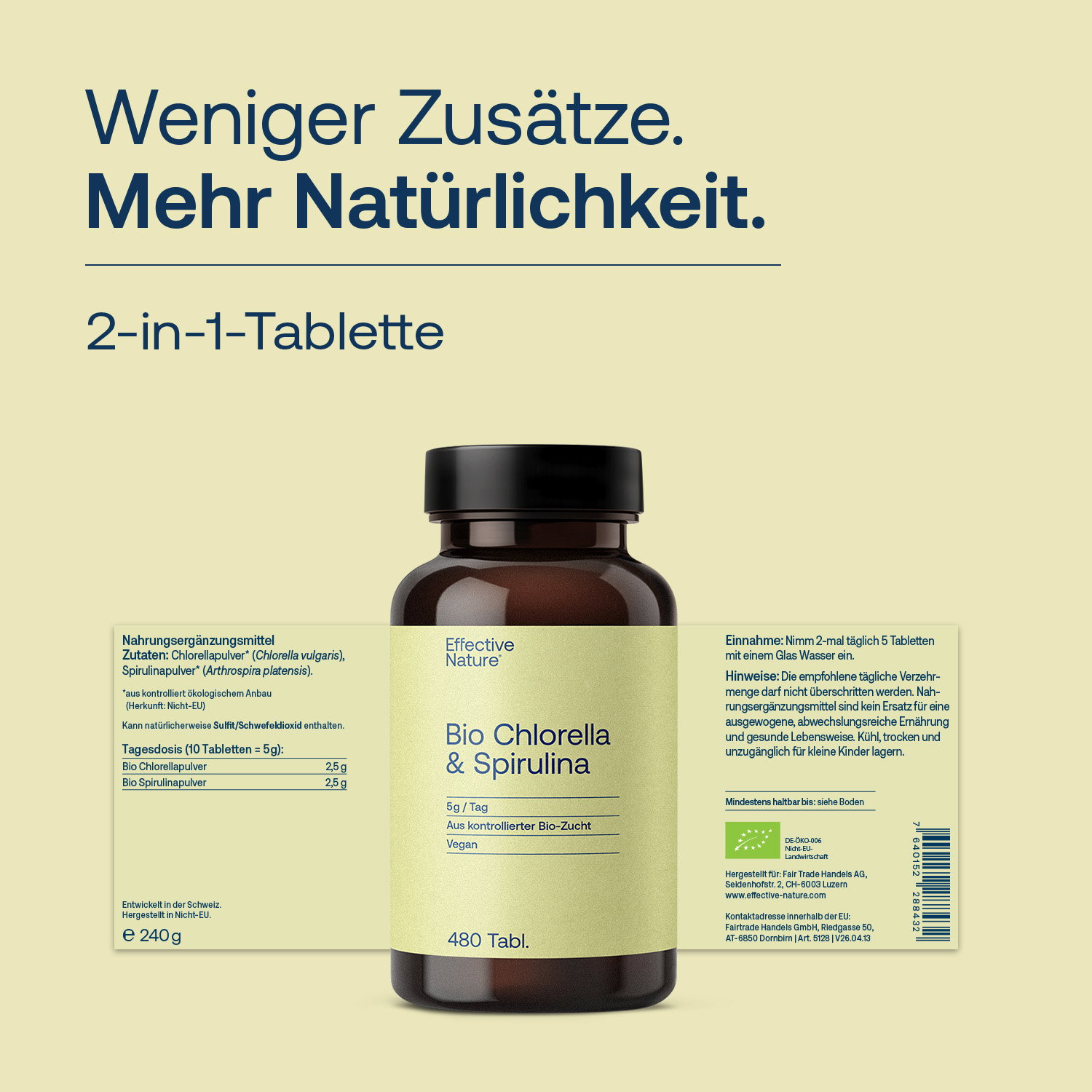 Chlorella & Spirulina - der Bio-Mikroalgenmix