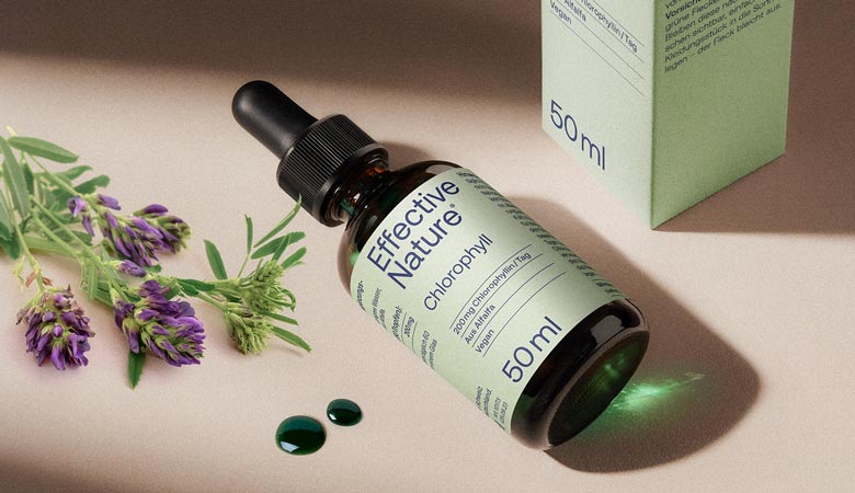 Chlorophyll-Tropfen von effective nature