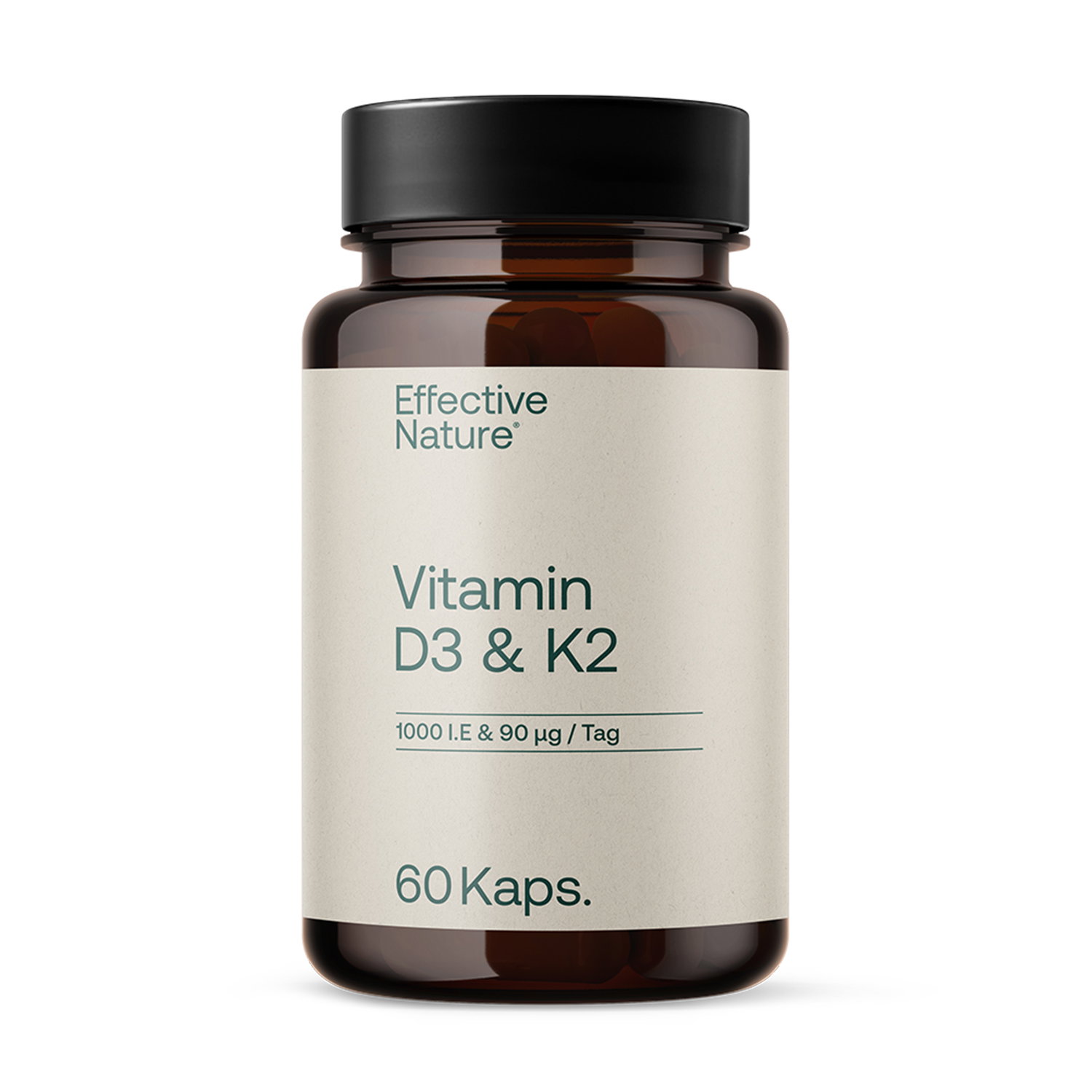 Vitamin D3 + K2 Kapseln - 60 Stk. - 24g