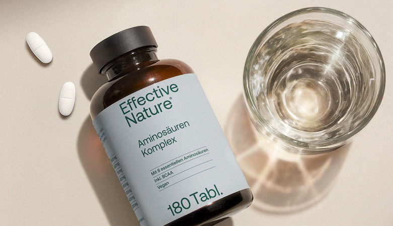 Aminosäuren liefern die Bausteine für die Proteinsynthese. Aminosäurenkomplex von Effective Nature