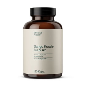 Sango Koralle mit Vitamin D3 & K2 Kapseln - 120 Stk. - 90g