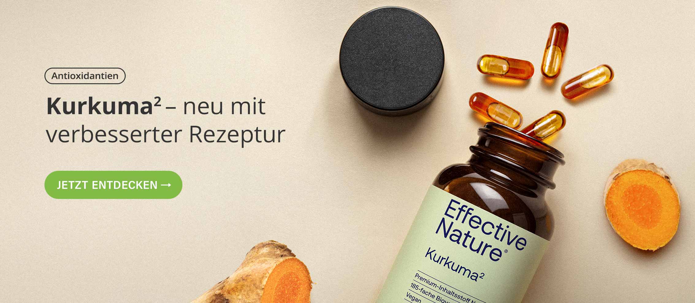 Link zu Kurkuma Kapseln mit verbesserter Rezeptur
