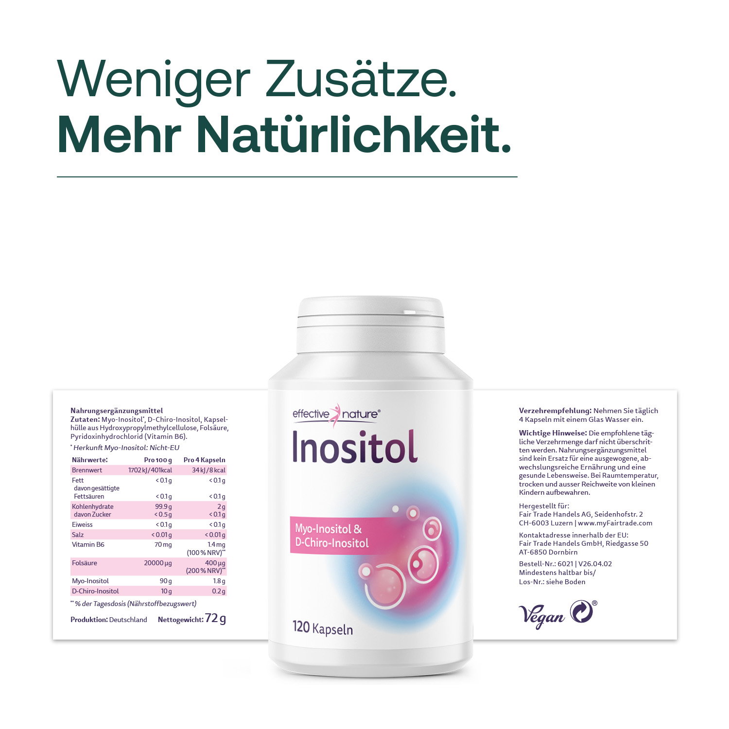 Inositol Kapseln - 120 Stk.
