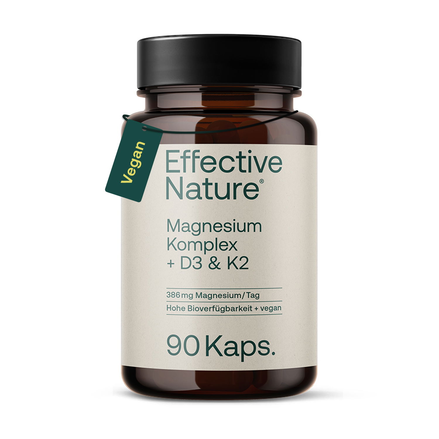 Magnesiumkomplex mit Vitamin D3 & K2 Kapseln - 90 Stk. - 52g