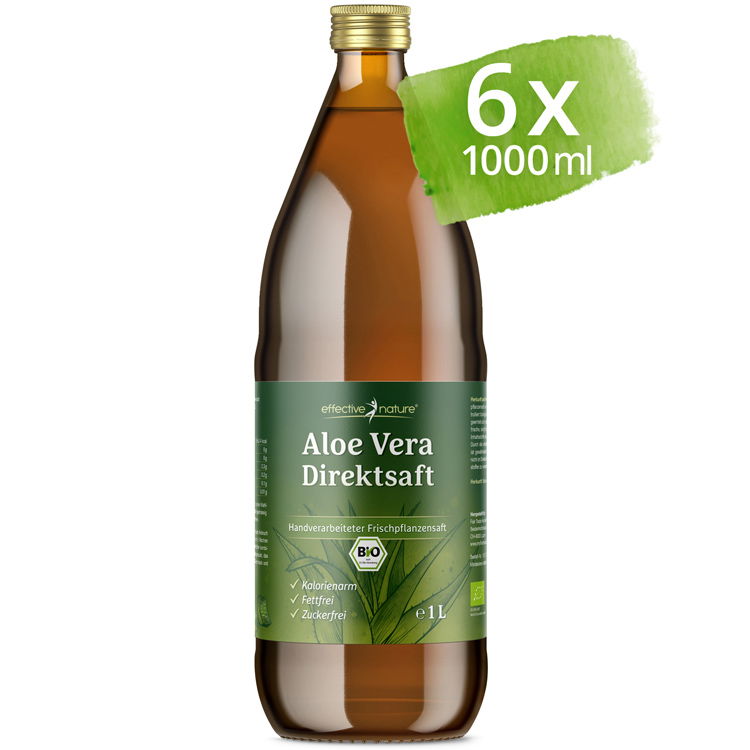 Aloe Vera Direktsaft - Bio - 1 Liter