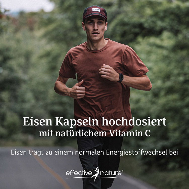 Eisen Kapseln hochdosiert: Eisen trägt zu einem normalen Energiestoffwechsel bei
