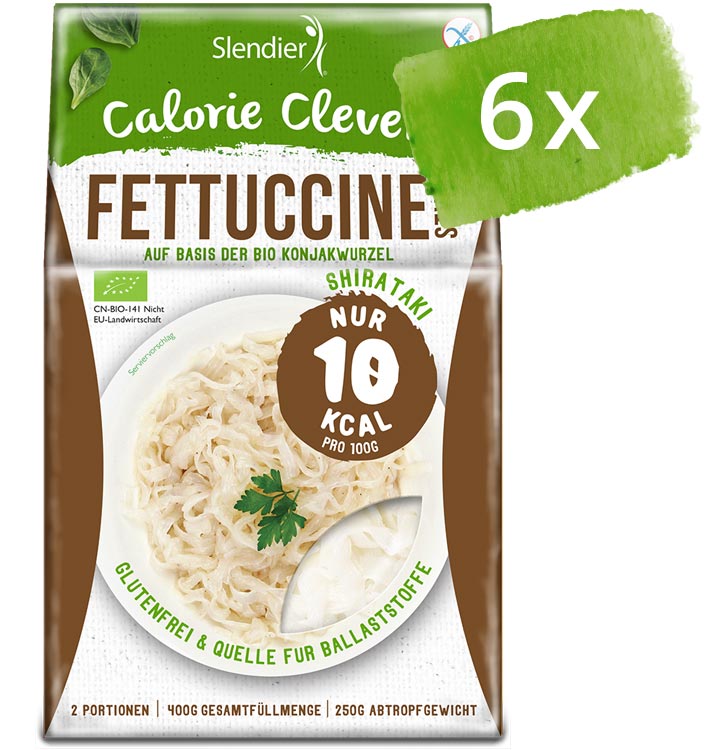 Kalorienarme Konjak-Fettuccine - 6er-Pack