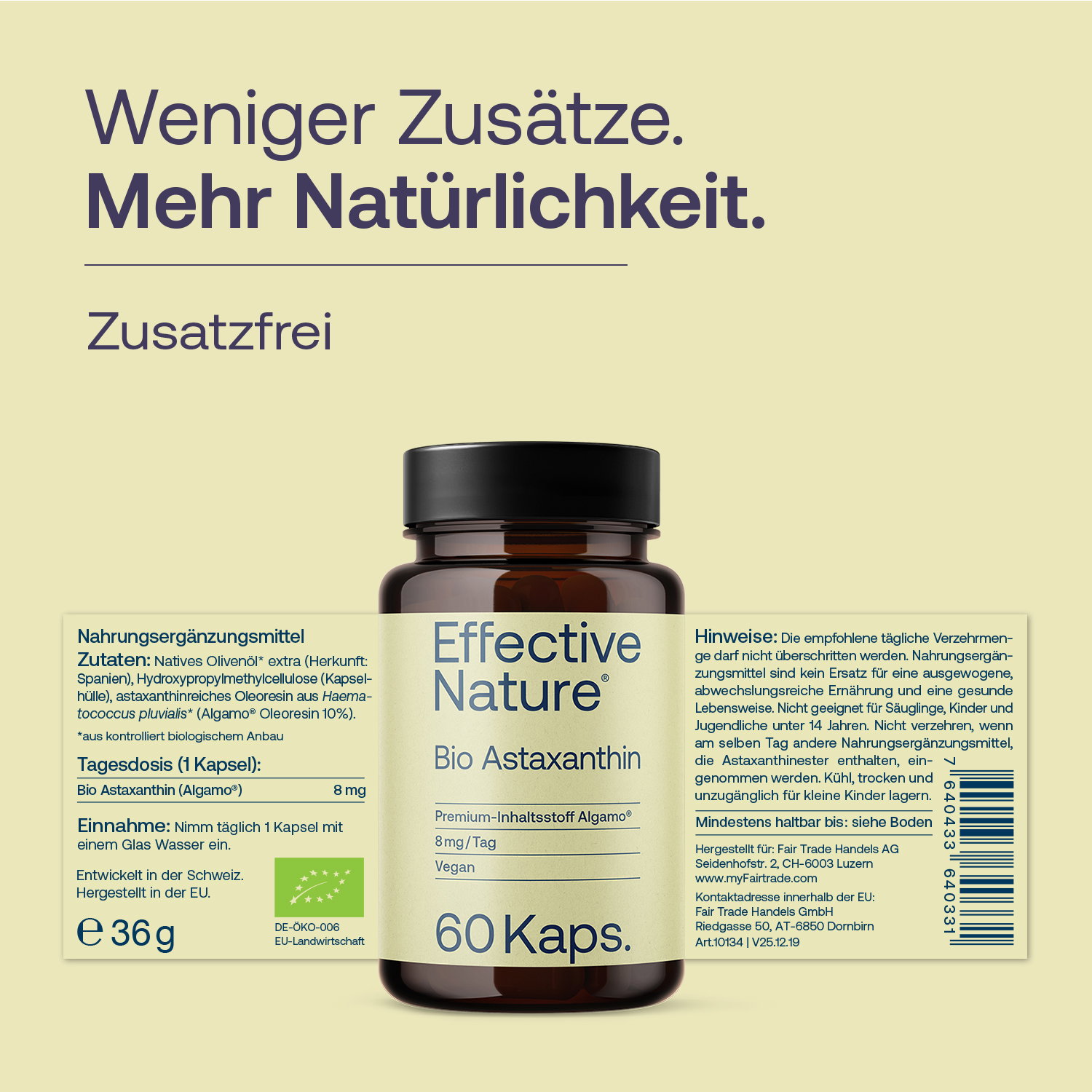 Astaxanthin Bio - Kapseln - 60 Stk. - 36g