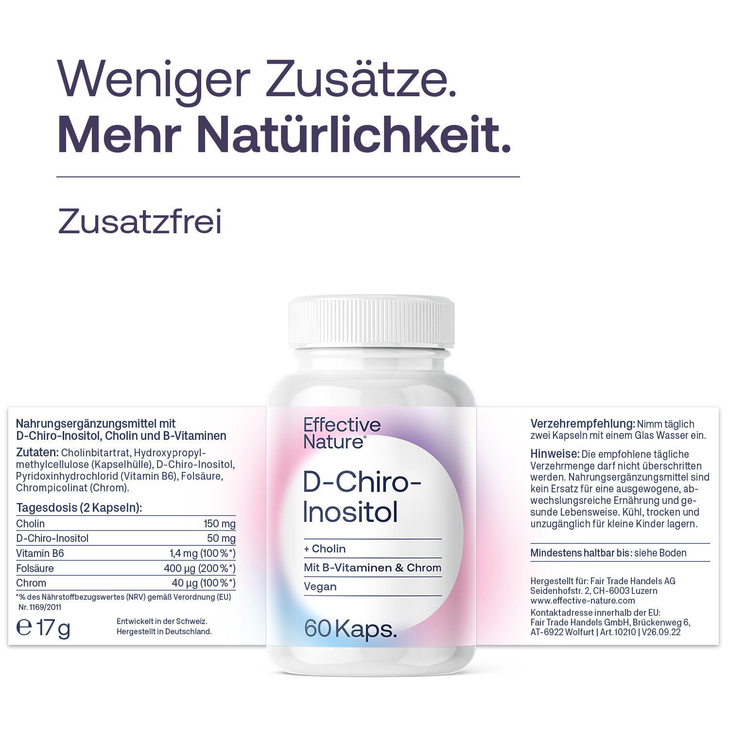 D-Chiro-Inositol Kapseln - 60 Stk. - 17g