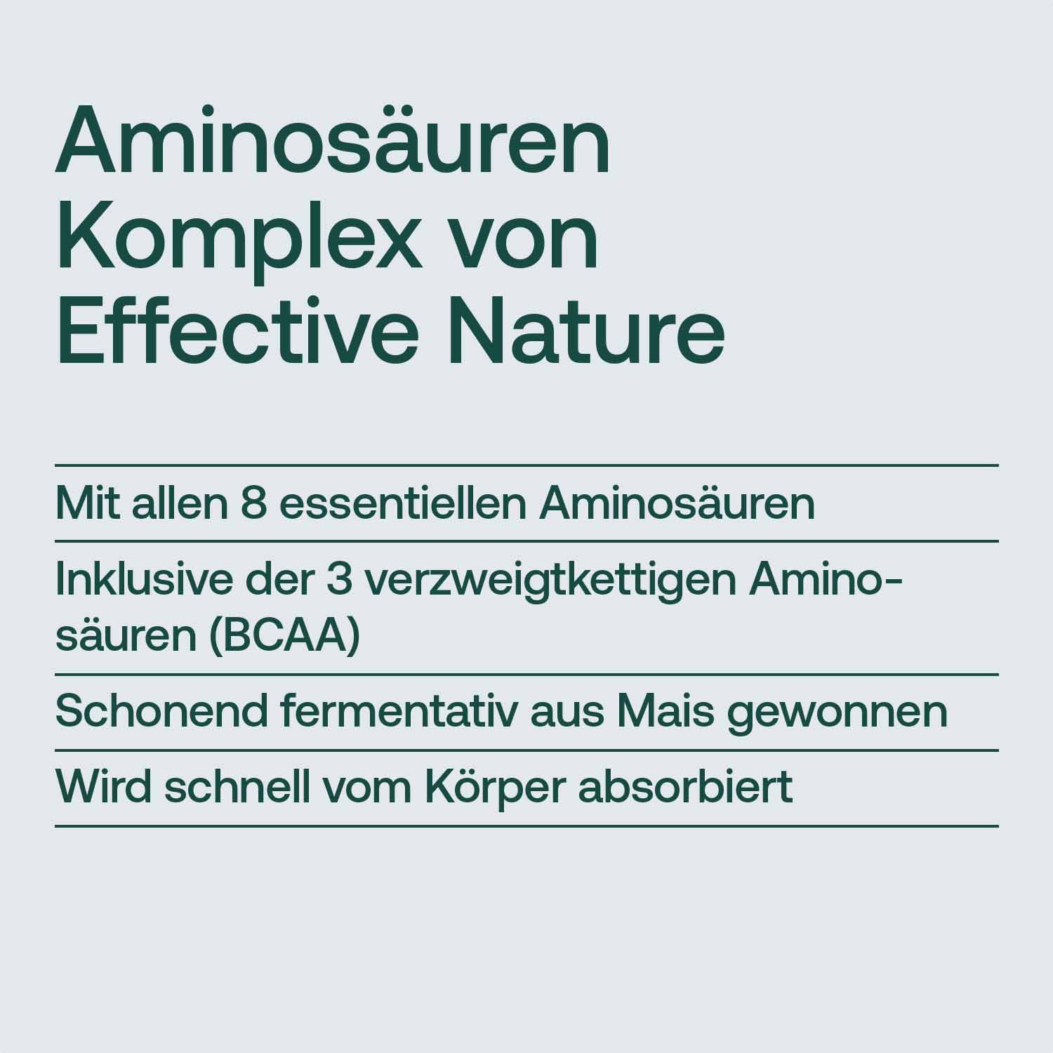 EAA - Essentielle Aminosäuren