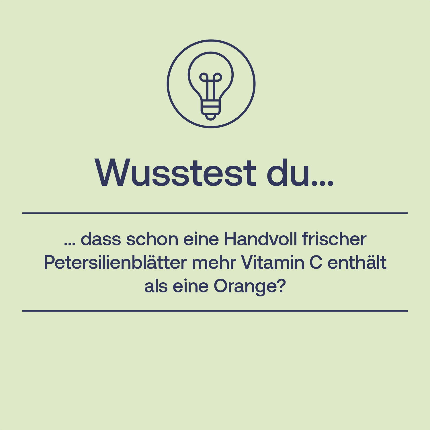 Fun Fact zu Petersilie
