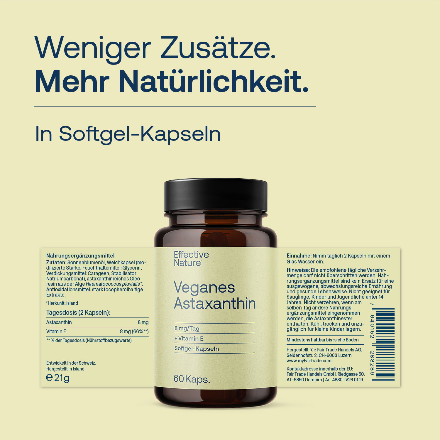Veganes Astaxanthin aus Island